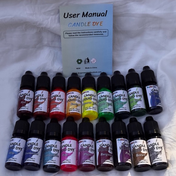 NWT 18ct Liquid Oil-Based Color Dye for all types of Candle Wax•safe!• - Picture 2 of 4